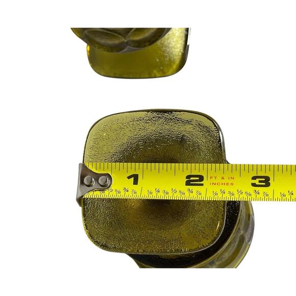 2pc Vintage Noritake Spotlight Japan Olive Green Wine Glass Goblets MCM, 4.5 in - Picture 5 of 7